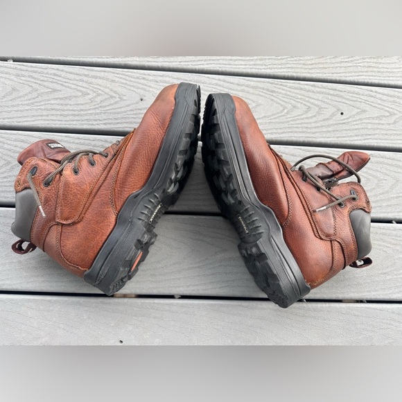 Rockport Works Safety Toe Work Boots Brown Leather Mens Size 15 ASTM main image 10